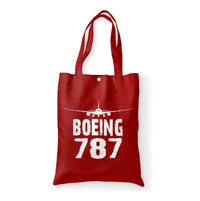 Thumbnail for Boeing 787 & Plane Designed Tote Bags