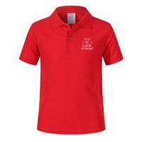 Thumbnail for Trust Me I'm a Flight Attendant Designed Children Polo T-Shirts