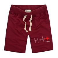 Thumbnail for Aviation Heartbeats Designed Cotton Shorts