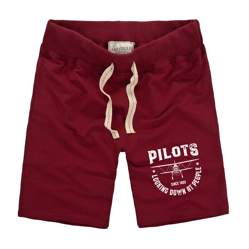 Pilots Looking Down at People Since 1903 Designed Cotton Shorts