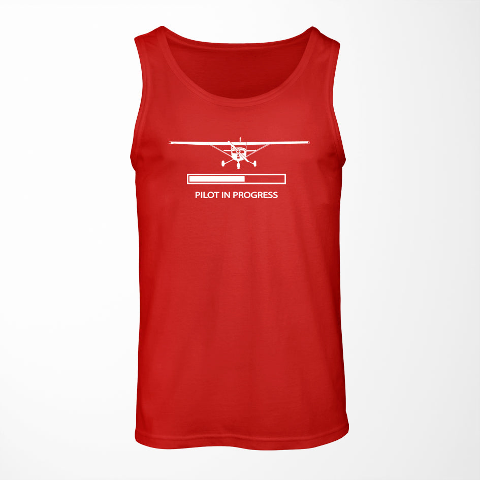 Pilot In Progress (Cessna) Designed Tank Tops
