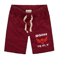 Thumbnail for Born To Fly SKELETON Designed Cotton Shorts