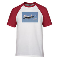 Thumbnail for Landing British Airways A380 Designed Raglan T-Shirts