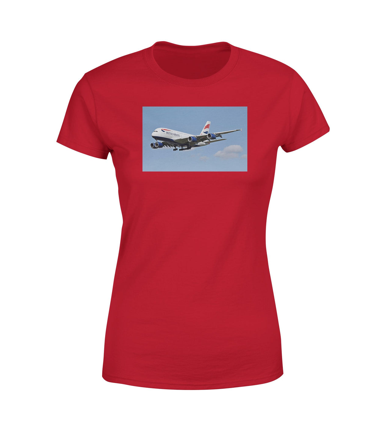 Landing British Airways A380 Designed Women T-Shirts