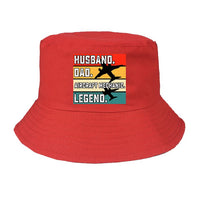Thumbnail for Husband & Dad & Aircraft Mechanic & Legend Designed Summer & Stylish Hats