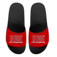 Thumbnail for I Fix Airplanes Designed Sport Slippers