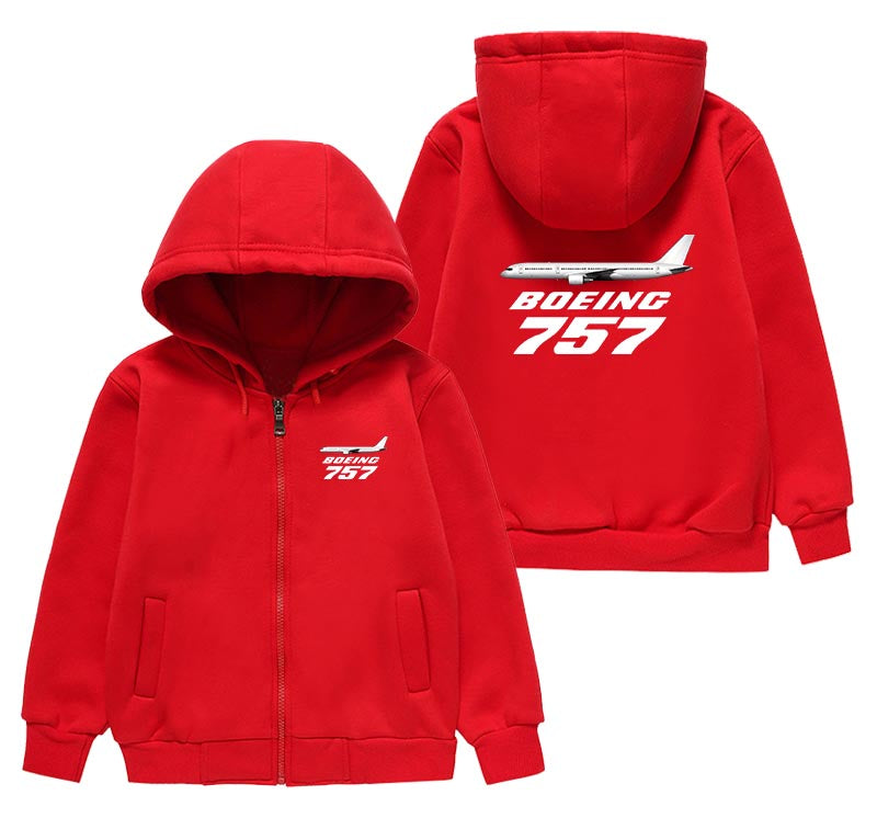 The Boeing 757 Designed "CHILDREN" Zipped Hoodies