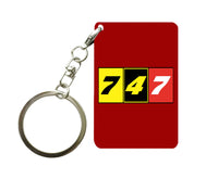 Thumbnail for Flat Colourful 747 Designed Key Chains