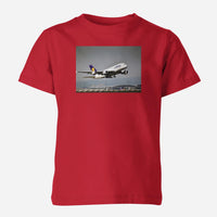 Thumbnail for Departing Lufthansa A380 Designed Children T-Shirts