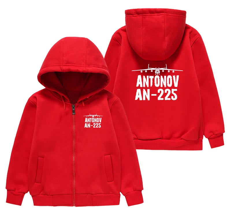 Antonov AN-225 & Plane Designed "CHILDREN" Zipped Hoodies