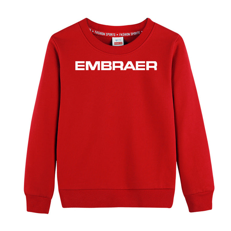 Embraer & Text Designed "CHILDREN" Sweatshirts