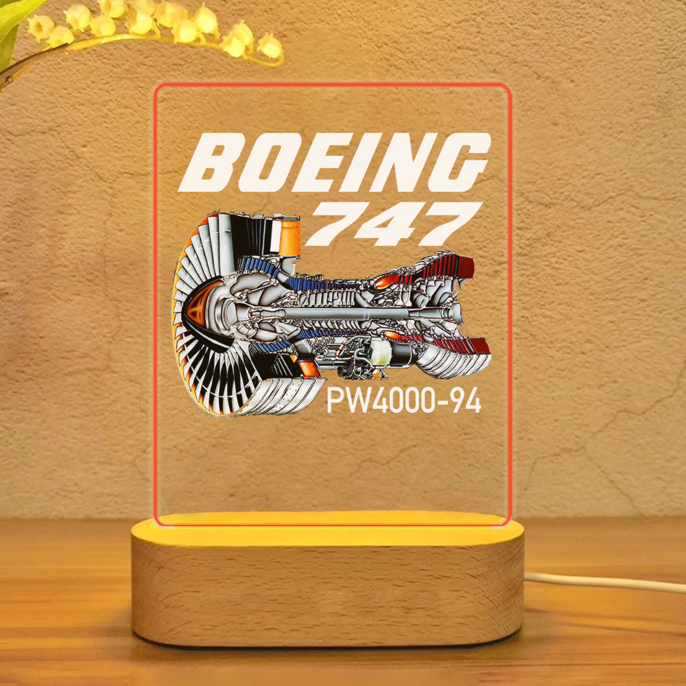 Boeing 747 & PW4000-94 Engine Designed Night Lamp