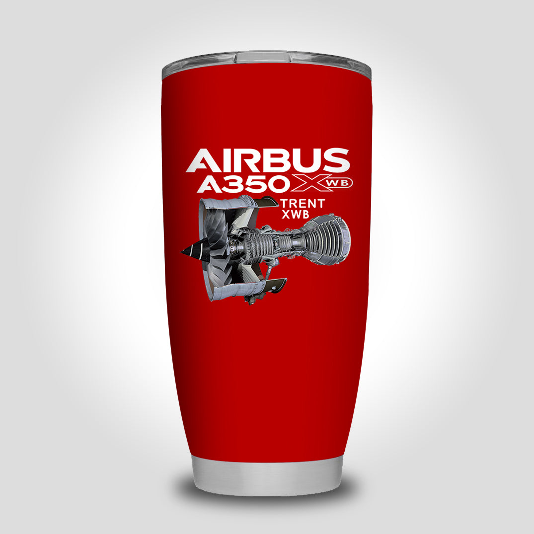 Airbus A350 & Trent Wxb Engine Designed Tumbler Travel Mugs