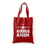 Thumbnail for Airbus A400M & Plane Designed Tote Bags