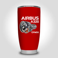 Thumbnail for Airbus A320 & CFM56 Engine Designed Tumbler Travel Mugs