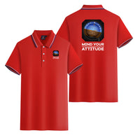 Thumbnail for Mind Your Attitude Designed Stylish Polo T-Shirts (Double-Side)