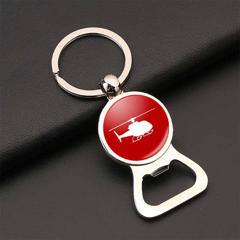 Helicopter Designed Bottle Opener Key Chains