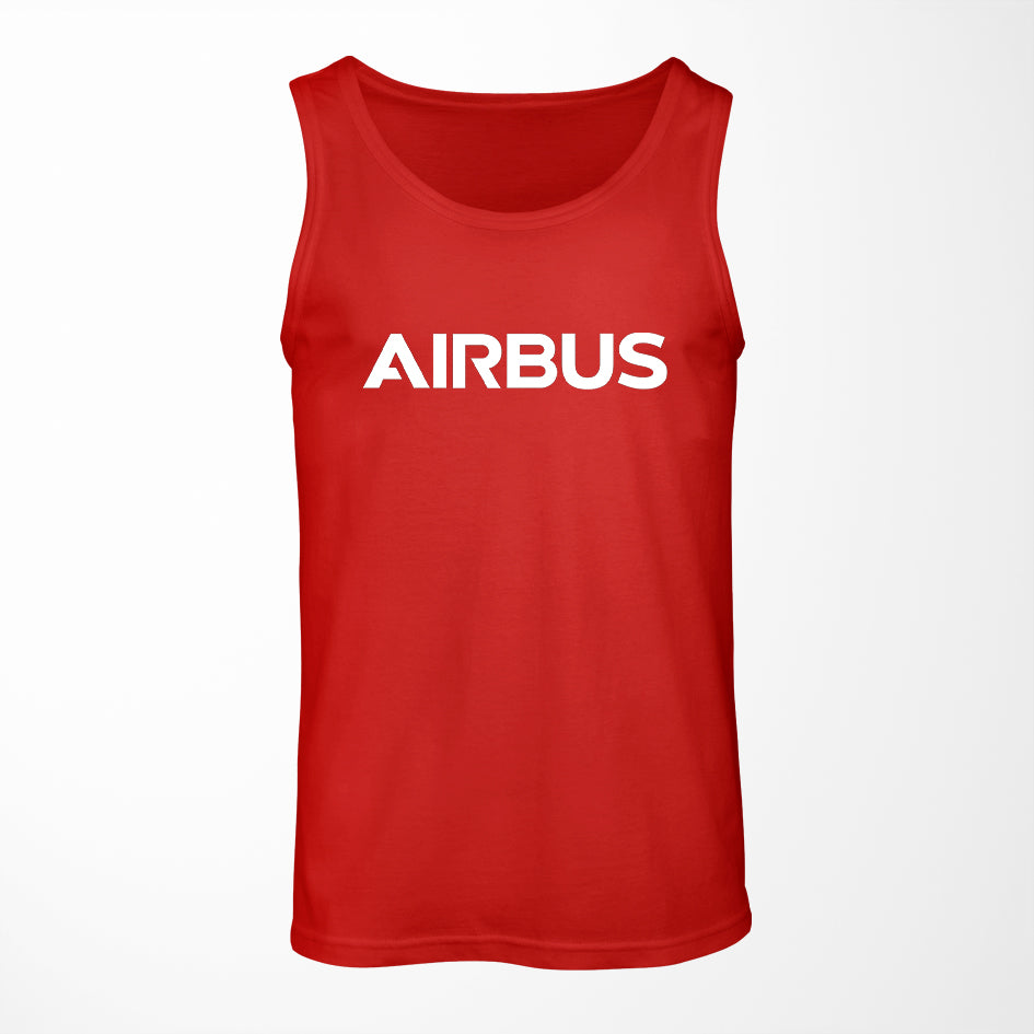 Airbus & Text Designed Tank Tops