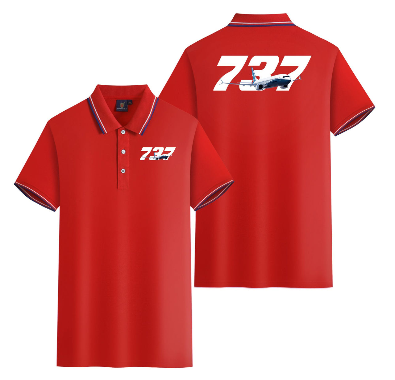 Super Boeing 737 Designed Stylish Polo T-Shirts (Double-Side)
