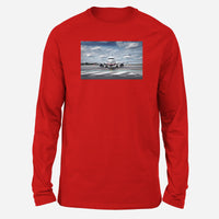 Thumbnail for Amazing Clouds and Boeing 737 NG Designed Long-Sleeve T-Shirts
