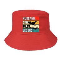 Thumbnail for Husband & Dad & Pilot & Legend Designed Summer & Stylish Hats