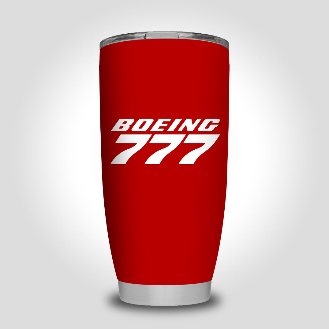 Boeing 777 & Text Designed Tumbler Travel Mugs