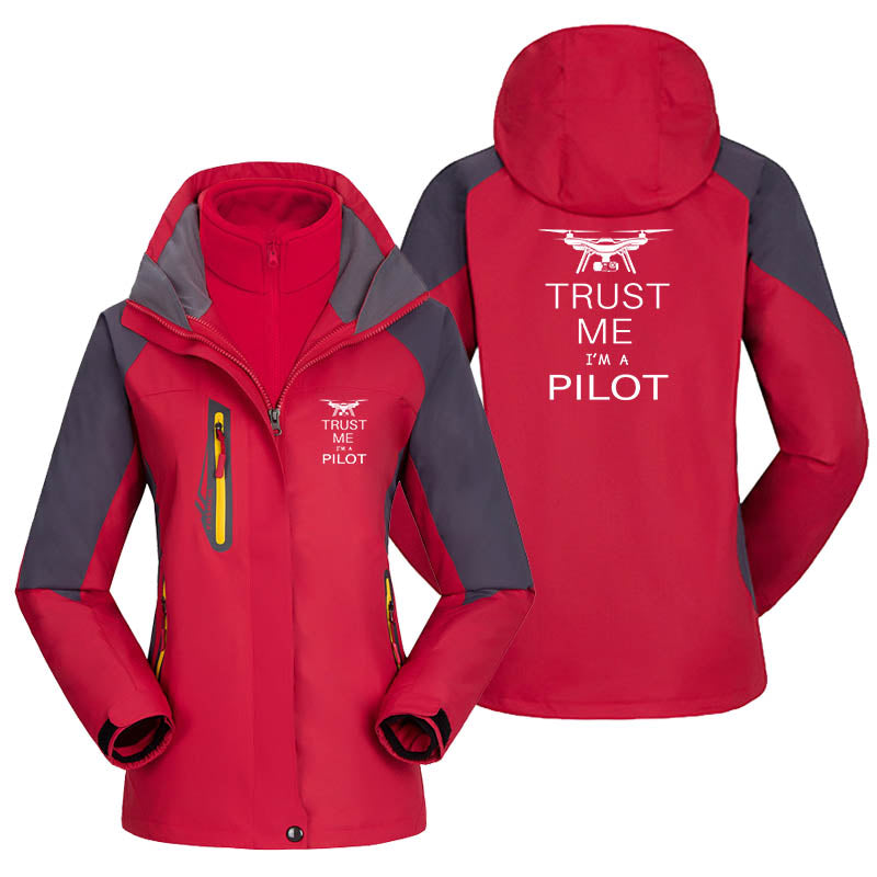 Trust Me I'm a Pilot (Drone) Designed Thick "WOMEN" Skiing Jackets