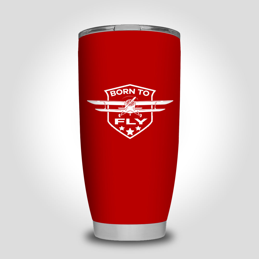 Super Born To Fly Designed Tumbler Travel Mugs