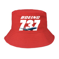 Thumbnail for Super Boeing 737+Text Designed Summer & Stylish Hats