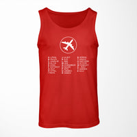 Thumbnail for Aviation Alphabet 2 Designed Tank Tops
