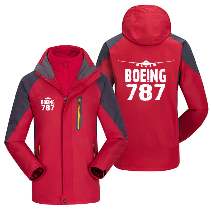 Boeing 787 & Plane Designed Thick Skiing Jackets