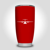 Thumbnail for ATR-72 Silhouette Designed Tumbler Travel Mugs