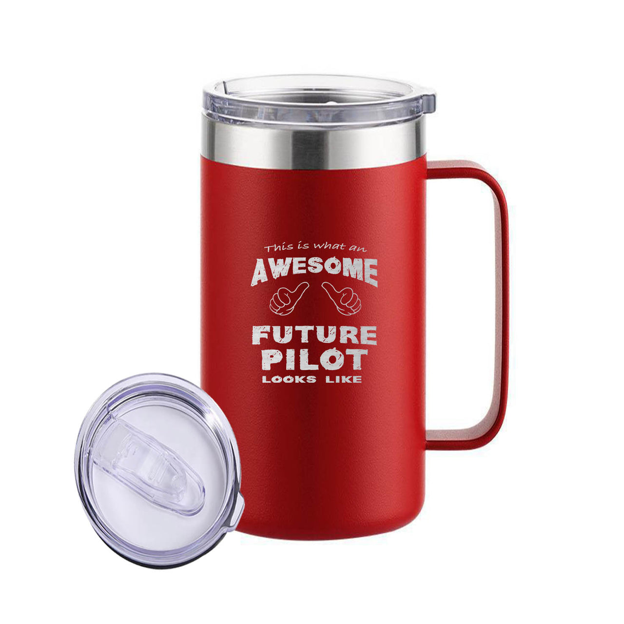 Future Pilot Designed Stainless Steel Beer Mugs