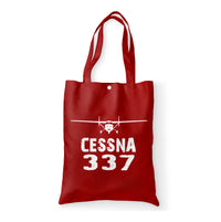 Thumbnail for Cessna 337 & Plane Designed Tote Bags