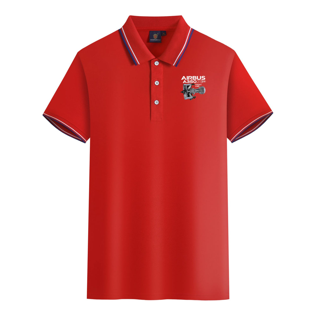 Airbus A350 & Trent Wxb Engine Designed Stylish Polo T-Shirts