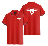 Thumbnail for Fighter Jet 35 Silhouette Designed Stylish Polo T-Shirts (Double-Side)