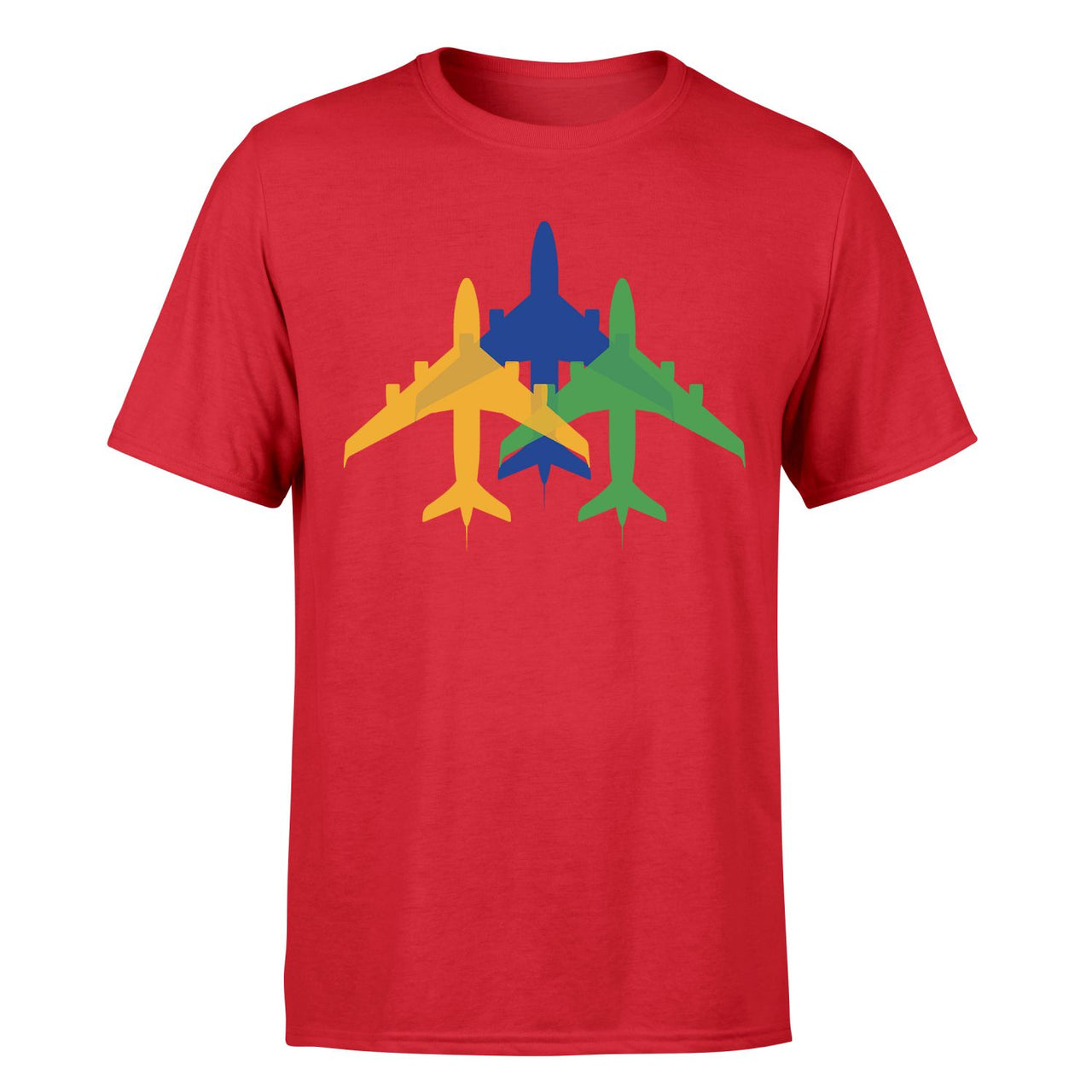 Colourful 3 Airplanes Designed T-Shirts - view 13