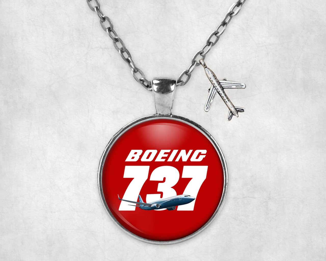Super Boeing 737+Text Designed Necklaces
