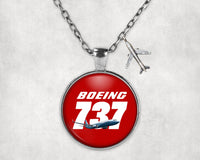 Thumbnail for Super Boeing 737+Text Designed Necklaces