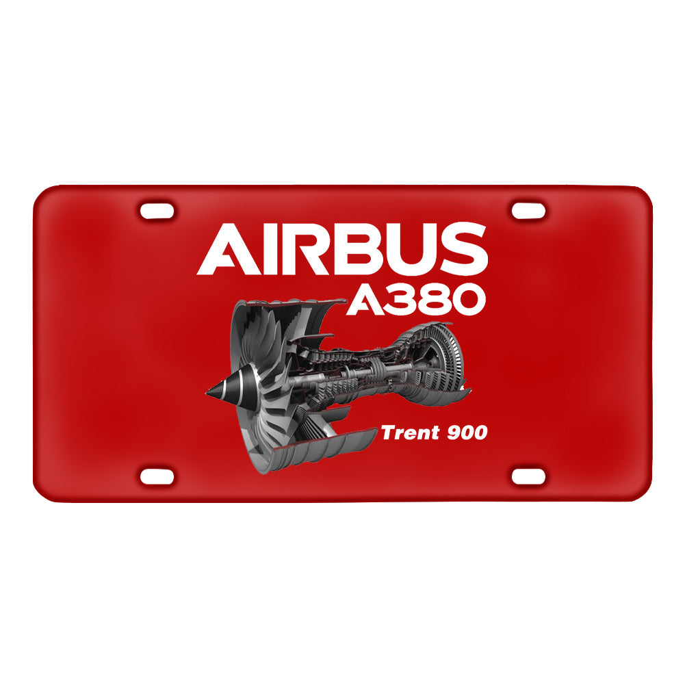 Airbus A380 & Trent 900 Engine Designed Metal (License) Plates
