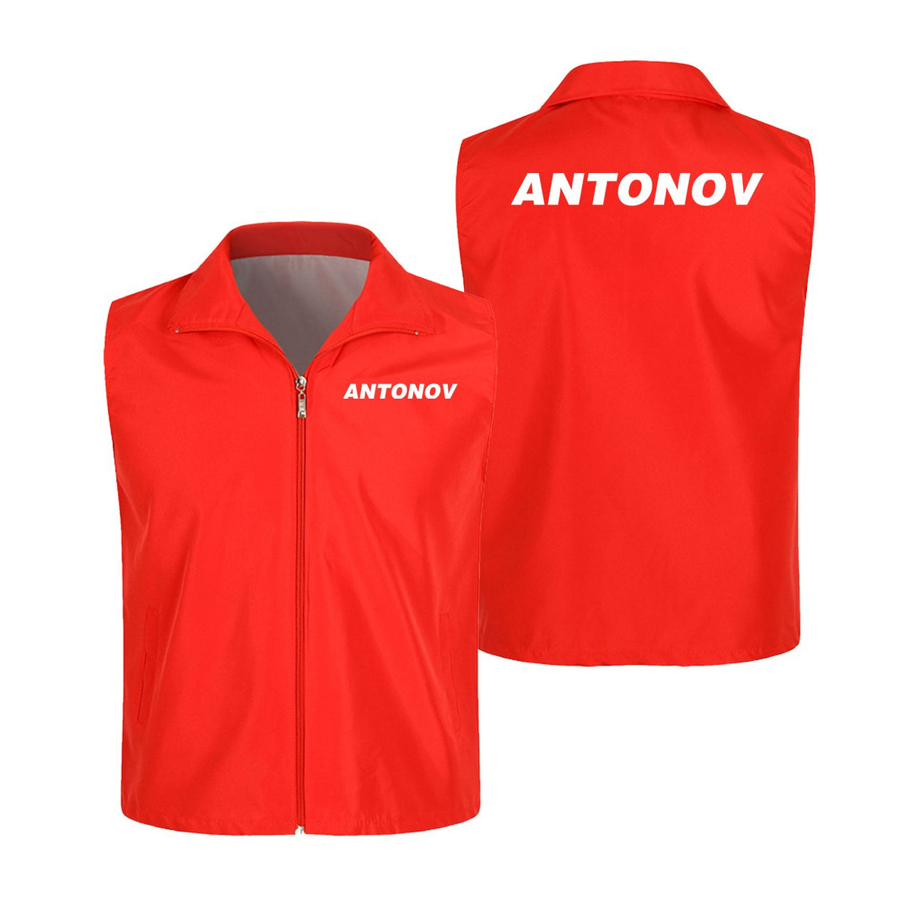 Antonov & Text Designed Thin Style Vests