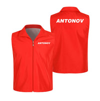 Thumbnail for Antonov & Text Designed Thin Style Vests