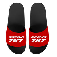 Thumbnail for Boeing 787 & Text Designed Sport Slippers