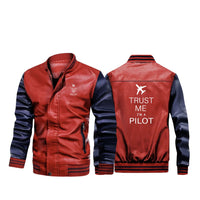 Thumbnail for Trust Me I'm a Pilot 2 Designed Stylish Leather Bomber Jackets