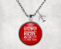 Thumbnail for Student Pilot Label Designed Necklaces