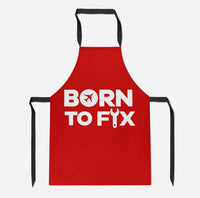 Thumbnail for Born To Fix Airplanes Designed Kitchen Aprons