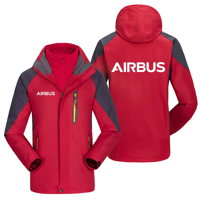 Airbus & Text Designed Thick Skiing Jackets