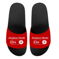 Thumbnail for Airplane Mode On Designed Sport Slippers