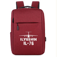 Thumbnail for ILyushin IL-76 & Plane Designed Super Travel Bags