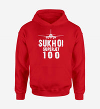 Thumbnail for Sukhoi Superjet 100 & Plane Designed Hoodies